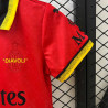 Camiseta y Pantalón Fútbol Niños AC Milan Edición Especial "Diavoli" Roja 2024-2025