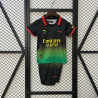 Camiseta y Pantalón Fútbol Niños AC Milan Edición Especial "Diavoli" Negra 2024-2025