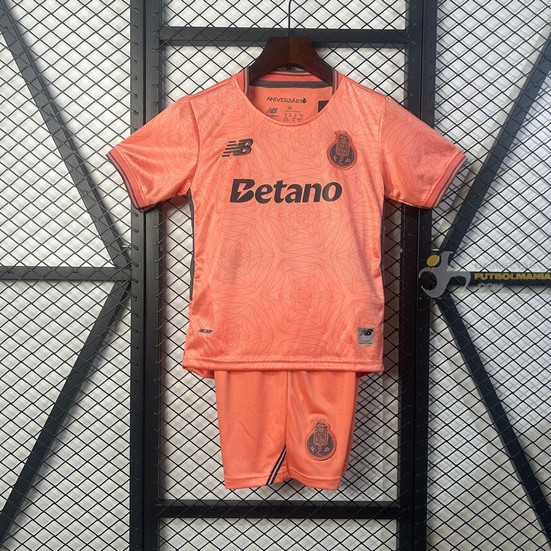 Camiseta y Pantalón Fútbol Niños Porto Segunda Equipación 2025-2026
