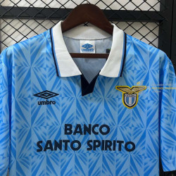 Camiseta Fútbol Lazio Primera Equipación Retro Clásica 1991-1992