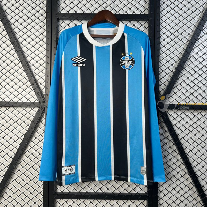 Camiseta Fútbol Gremio Primera Equipación Manga Larga 2025-2026