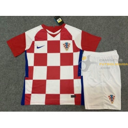 Camiseta y Pantalón Niños Croacia Primera Equipación Euro 2021