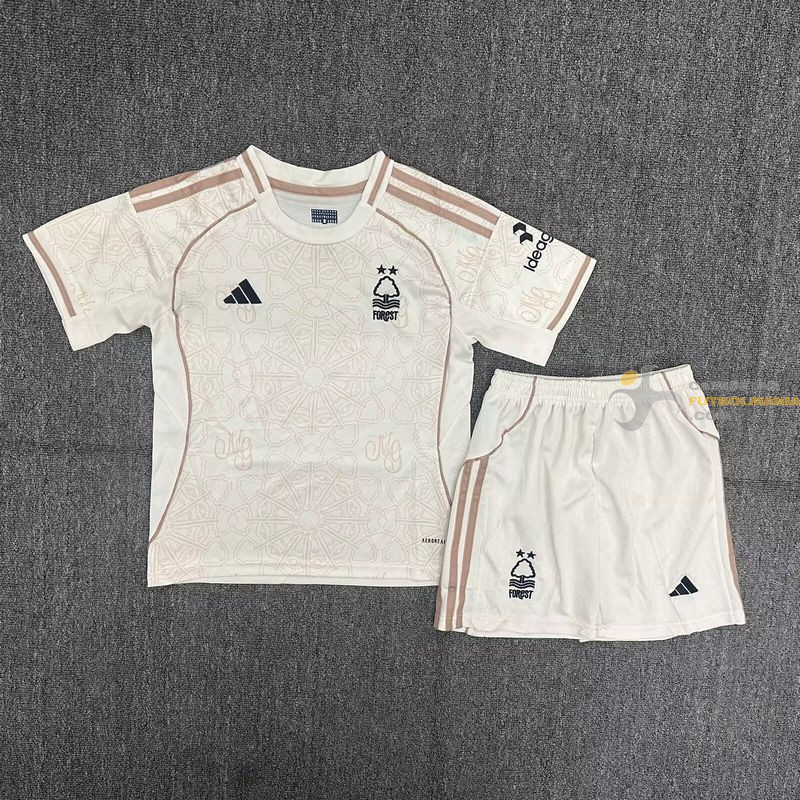 Camiseta y Pantalón Niños Nottingham Forest Segunda Equipación 2025-2026