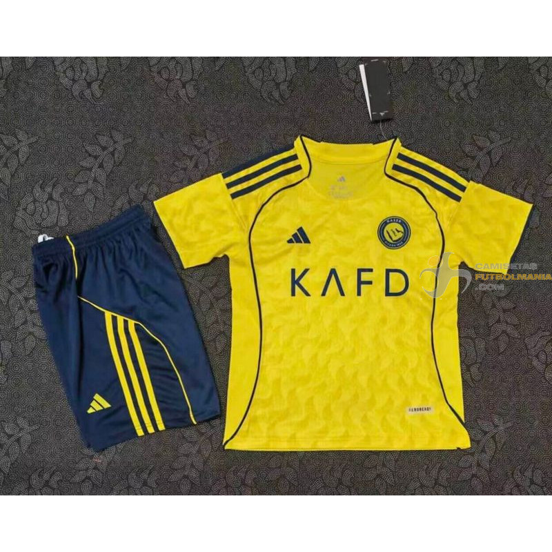 Camiseta y Pantalón Al-Nassr Niños Primera Equipación 2025-2026