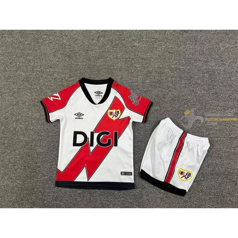 Camiseta y Pantalón Niños Rayo Vallecano Primera Equipación 2025-2026
