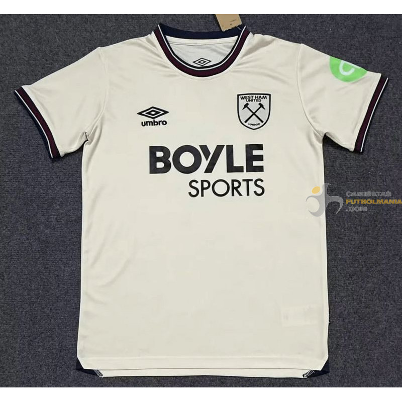 Camiseta Fútbol West Ham United Segunda Equipación 2025-2026