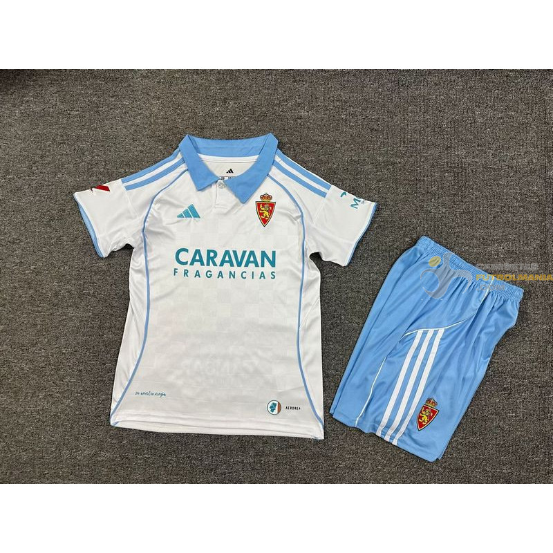 Camiseta y Pantalón Niños Zaragoza Primera Equipación 2025-2026