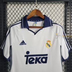 Camiseta Fútbol Real Madrid Primera Equipación Retro Clásica 2000-2001