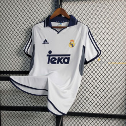 Camiseta Fútbol Real Madrid Primera Equipación Retro Clásica 2000-2001
