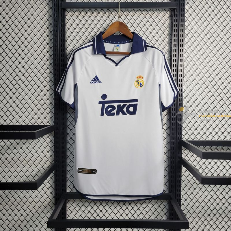 Camiseta Fútbol Real Madrid Primera Equipación Retro Clásica 2000-2001