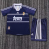 Camiseta y Pantalón Niños Real Madrid Segunda Equipación Retro Clásica 1998-1999