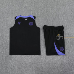 Camiseta Sin Mangas y Pantalón Barcelona Entrenamiento Negra Edición Kobe Bryant 2025-2026