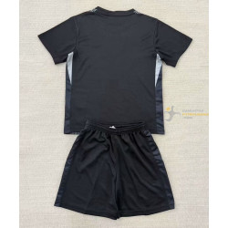 Camiseta y Pantalón Fútbol Niños Chelsea Portero Negra 2025-2026