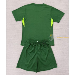 Camiseta y Pantalón Fútbol Niños Chelsea Portero Verde 2025-2026
