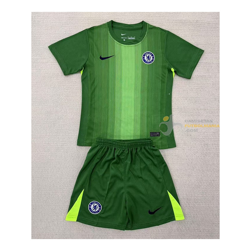 Camiseta Fútbol Chelsea Portero Verde 2025-2026