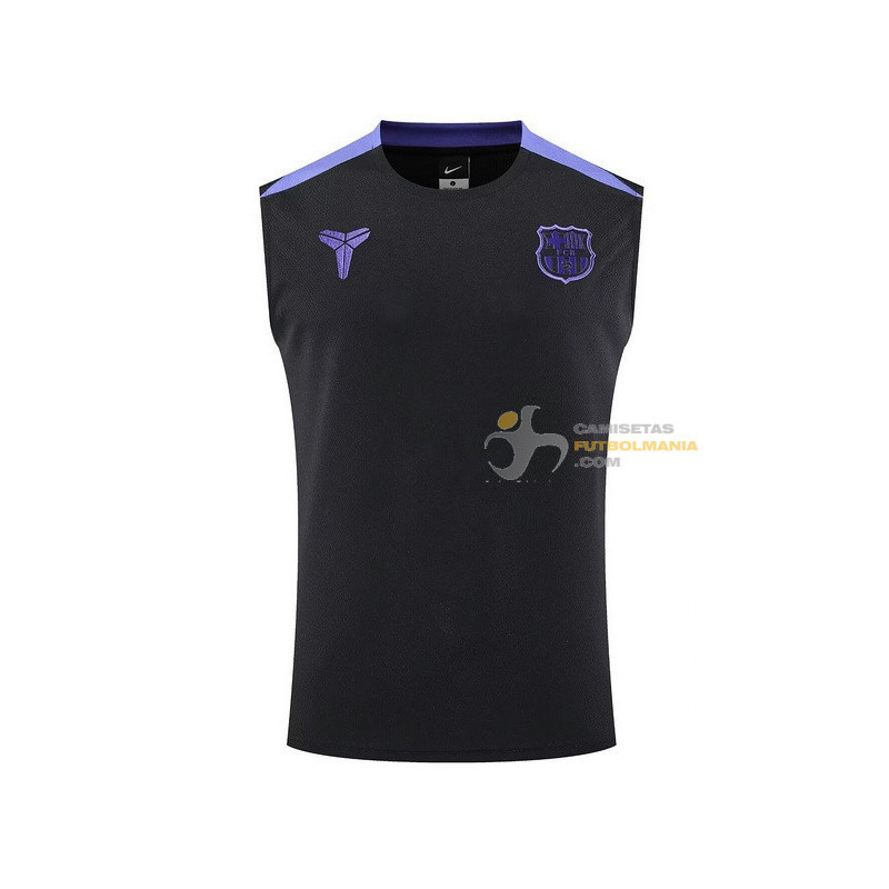 Camiseta Sin Mangas Barcelona Entrenamiento Negra Edición Kobe Bryant 2025-2026
