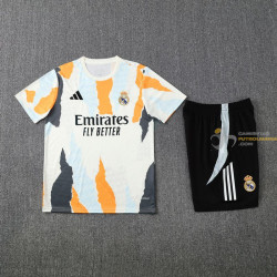 Camiseta y Pantalón Fútbol Niños Real Madrid Entrenamiento Bicolor 2025-2026