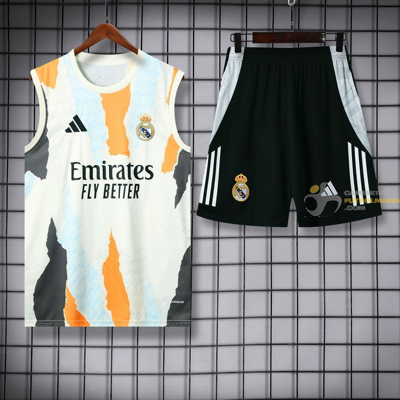 Camiseta Sin Mangas y Pantalón Entrenamiento Real Madrid Bicolor 2025-2026