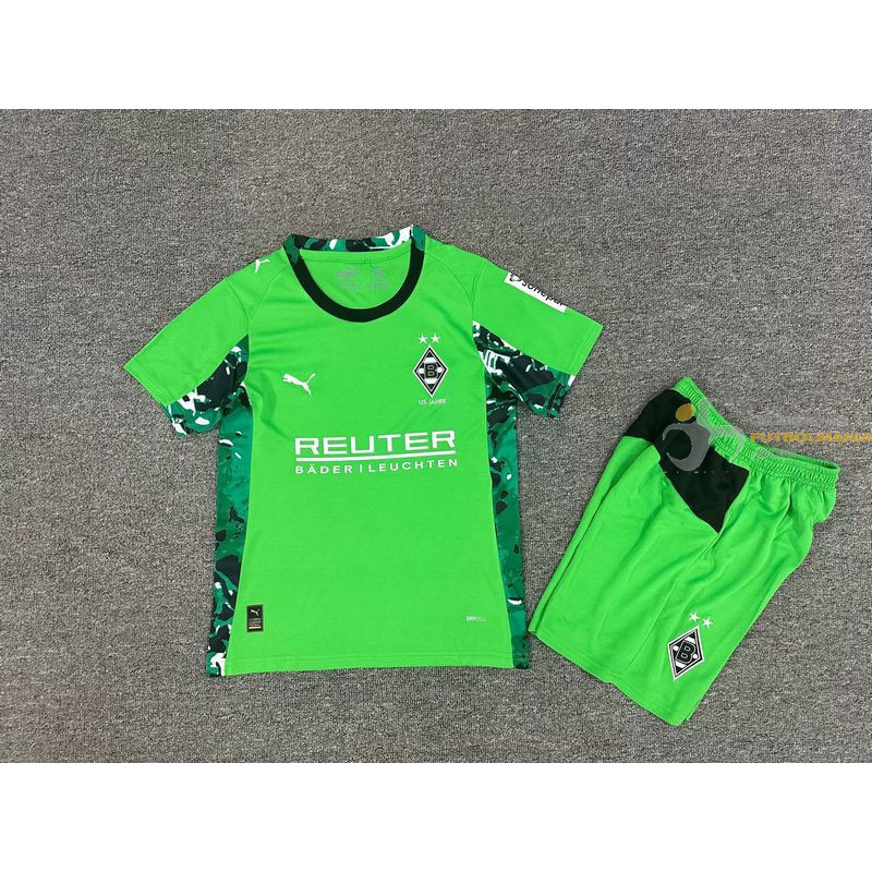 Camiseta y Pantalón Niños Borussia Mönchengladbach Segunda Equipación 2025-2026