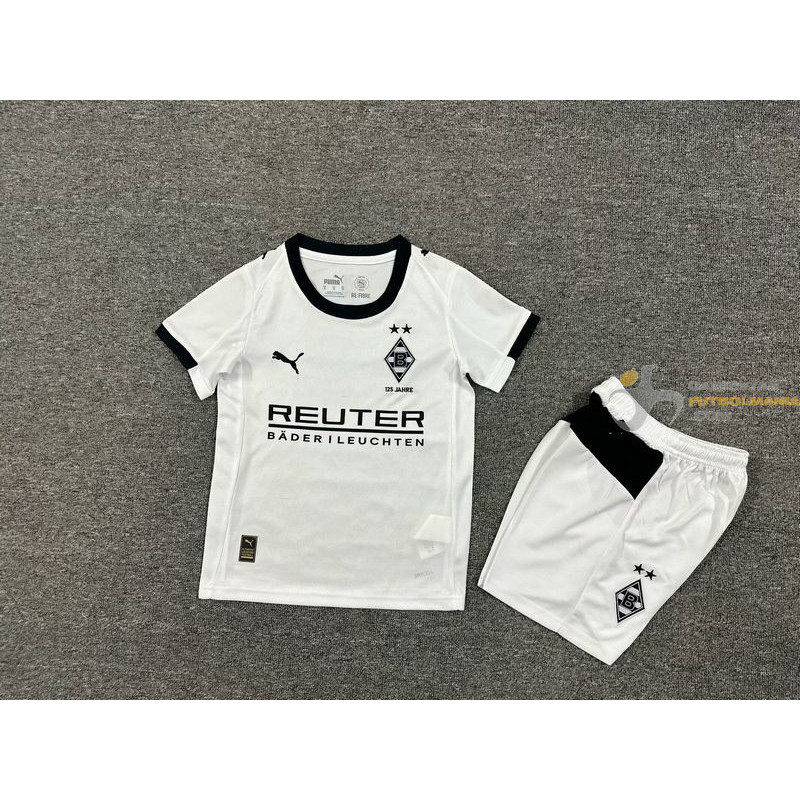 Camiseta y Pantalón Niños Borussia Mönchengladbach Primera Equipación 2025-2026
