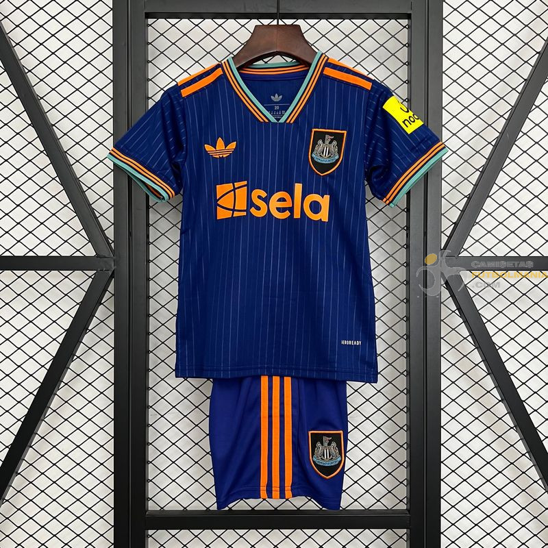 Camiseta y Pantalón Fútbol Niños Newcastle Tercera Equipación 2025-2026