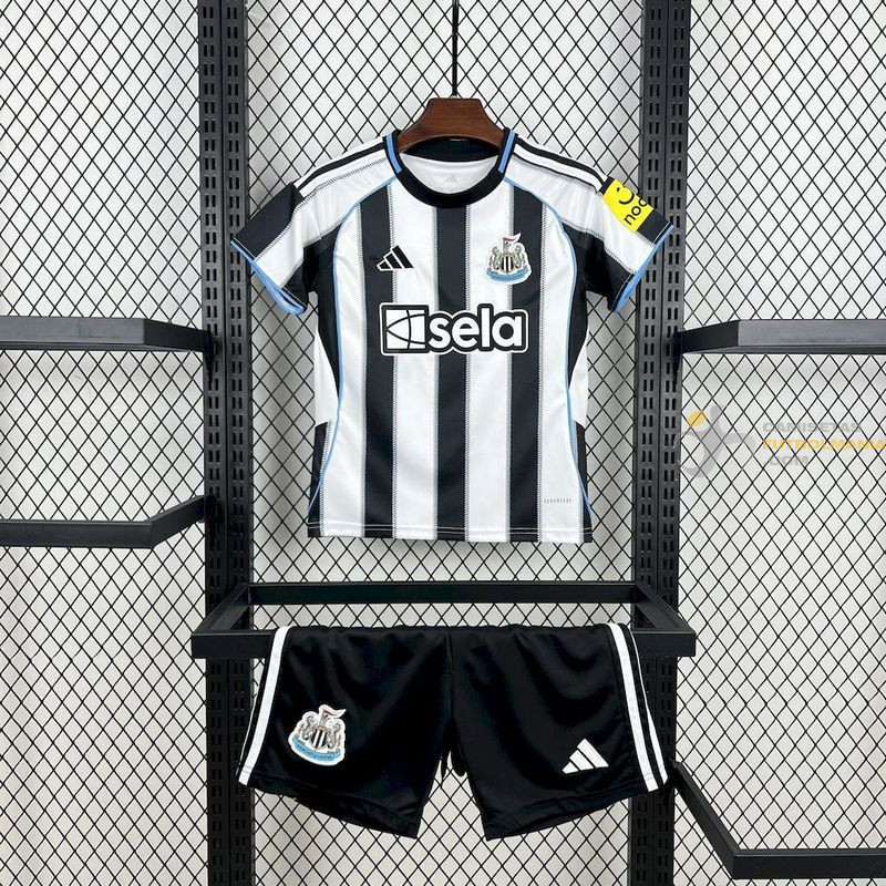 Camiseta y Pantalón Fútbol Niños Newcastle Primera Equipación 2025-2026