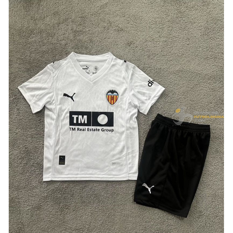 Camiseta y Pantalón Niños Valencia Primera Equipación 2025-2026