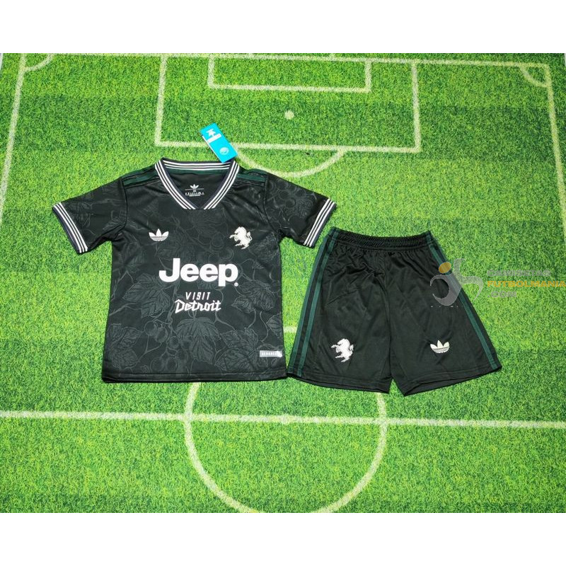 Camiseta y Pantalón Fútbol Niños Juventus Tercera Equipación 2025-2026