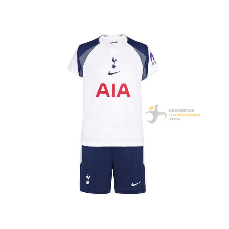 Camiseta y Pantalón Fútbol Niños Tottenham Primera Equipación 2025-2026