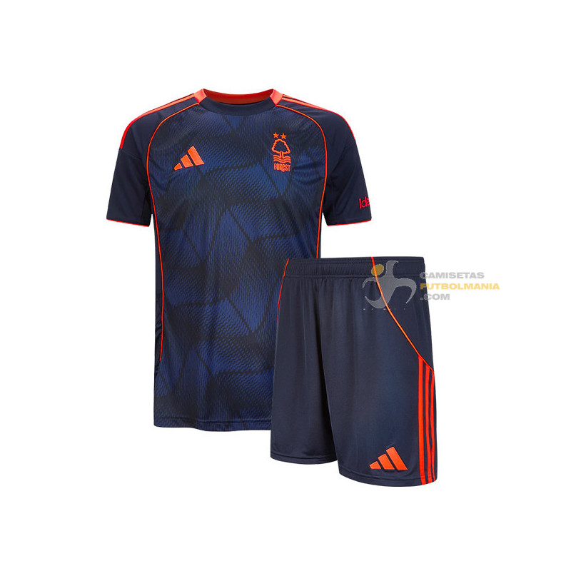 Camiseta y Pantalón Niños Nottingham Forest Tercera Equipación 2025-2026