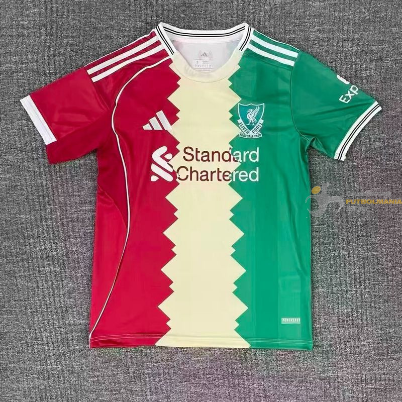 Camiseta Fútbol Liverpool Edición Especial Tricolor 2025-2026