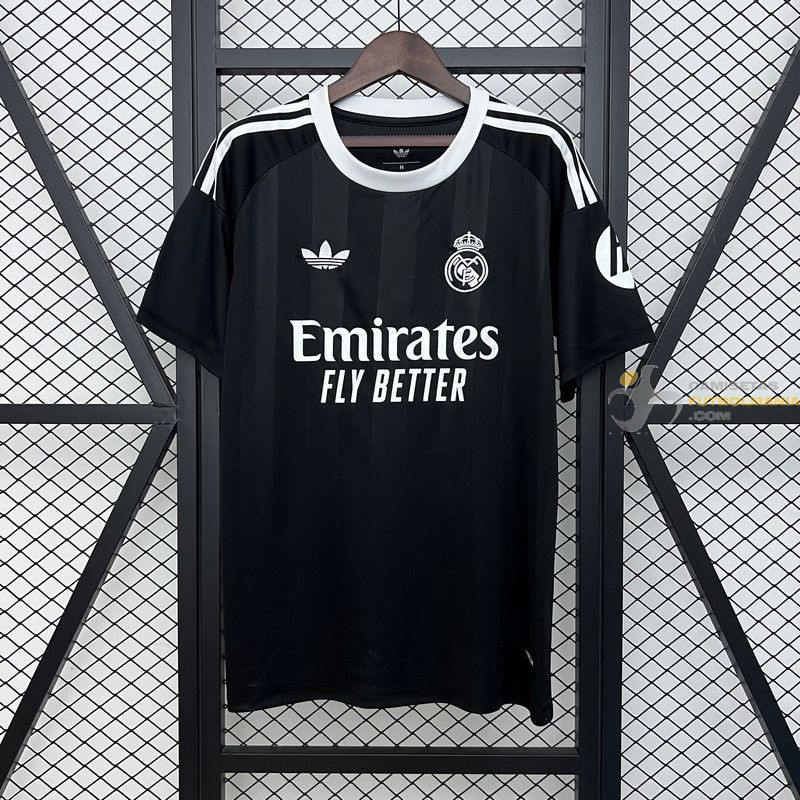 Camiseta Fútbol Real Madrid Portero Negra 2025-2026