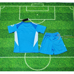 Camiseta y Pantalón Fútbol Niños Real Madrid Portero Azul 2025-2026