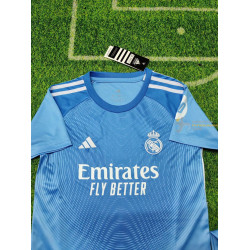 Camiseta y Pantalón Fútbol Niños Real Madrid Portero Azul 2025-2026