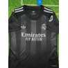 Camiseta y Pantalón Fútbol Niños Real Madrid Portero Negra 2025-2026