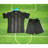Camiseta y Pantalón Fútbol Niños Real Madrid Portero Negra 2025-2026