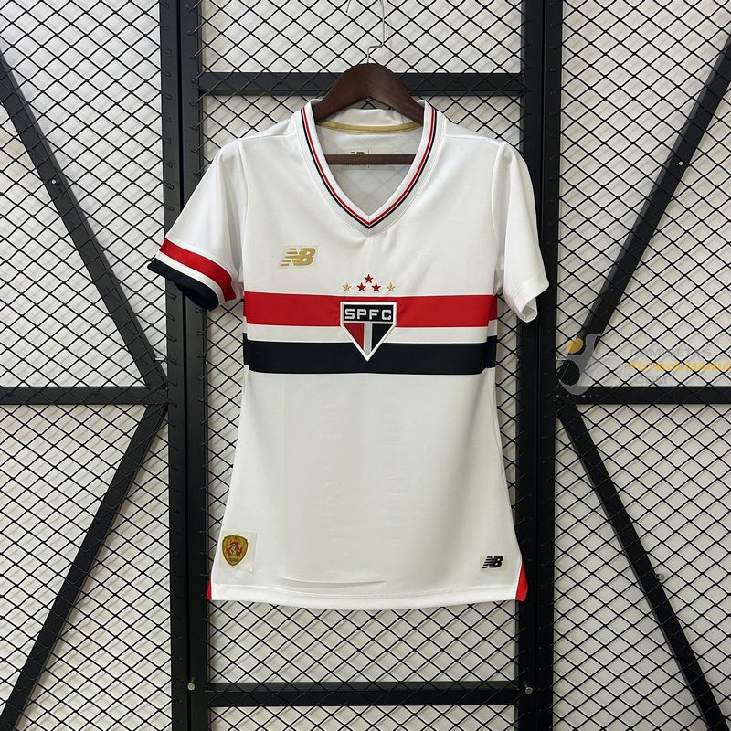 Camiseta Fútbol Mujer Sao Paulo Primera Equipación 2025-2026