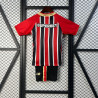 Camiseta y Pantalón Fútbol Niños Sao Paulo Segunda Equipación 2025-2026
