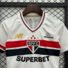Camiseta y Pantalón Fútbol Niños Sao Paulo Primera Equipación 2025-2026