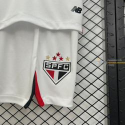 Camiseta y Pantalón Fútbol Niños Sao Paulo Primera Equipación 2025-2026