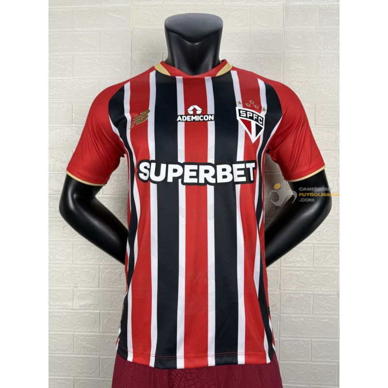 Camiseta Fútbol Sao Paulo Segunda Equipación Versión Jugador 2025-2026