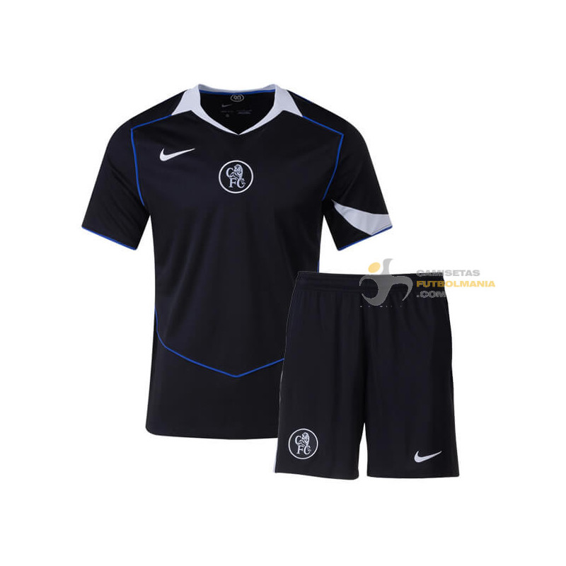 Camiseta y Pantalón Fútbol Niños Chelsea Tercera Equipación 2025-2026