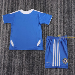 Camiseta y Pantalón Niños Chelsea Primera Equipación Retro Clásica Final Champions  2011-2012