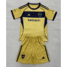 Camiseta y Pantalón Niños Fútbol Boca Juniors Segunda Equipación 2025-2026