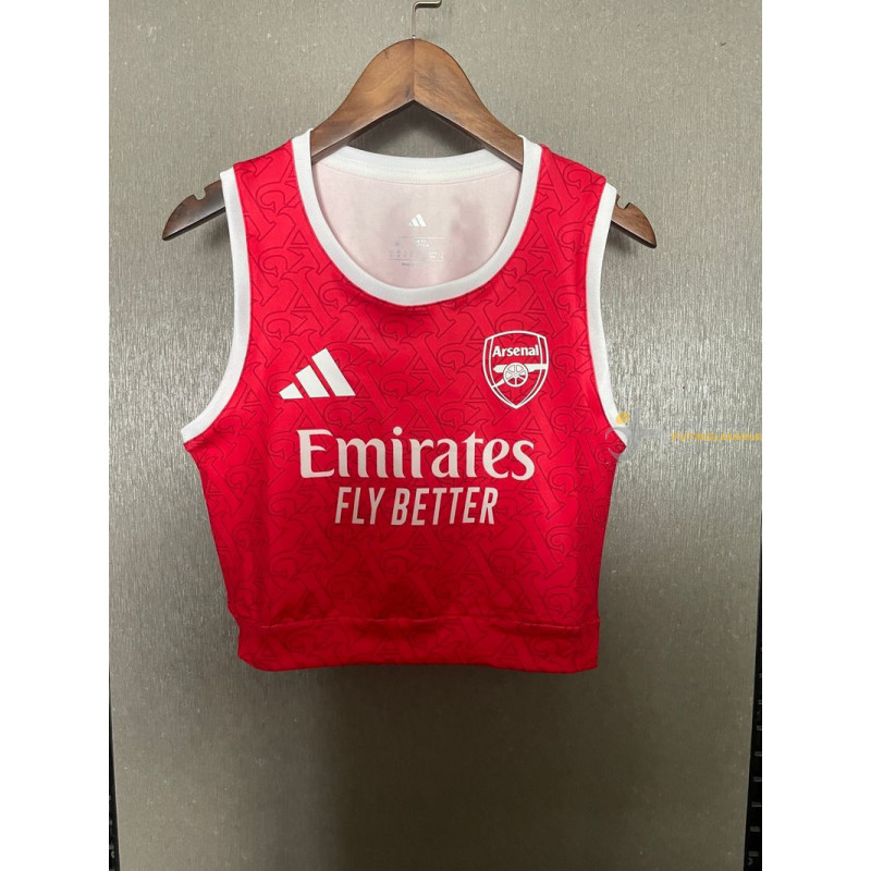 Camiseta Top Sin Mangas Fútbol Mujer Arsenal Primera Equipación 2025-2026