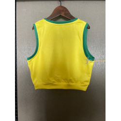 Camiseta Top Sin Mangas Fútbol Mujer Brasil Primera Equipación 2025-2026