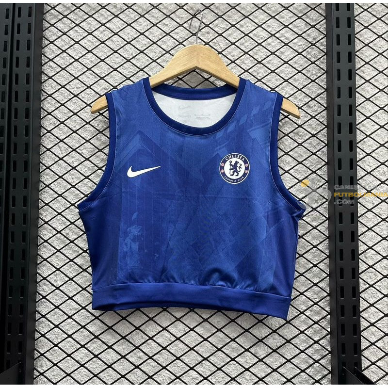 Camiseta Top Sin Mangas Fútbol Mujer Chelsea Primera Equipación 2025-2026