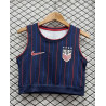 Camiseta Top Sin Mangas Fútbol Mujer Estados Unidos Segunda Equipación 2025-2026