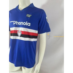 Camiseta Fútbol Sampdoria Primera Equipación Retro Clásica 1984-1988