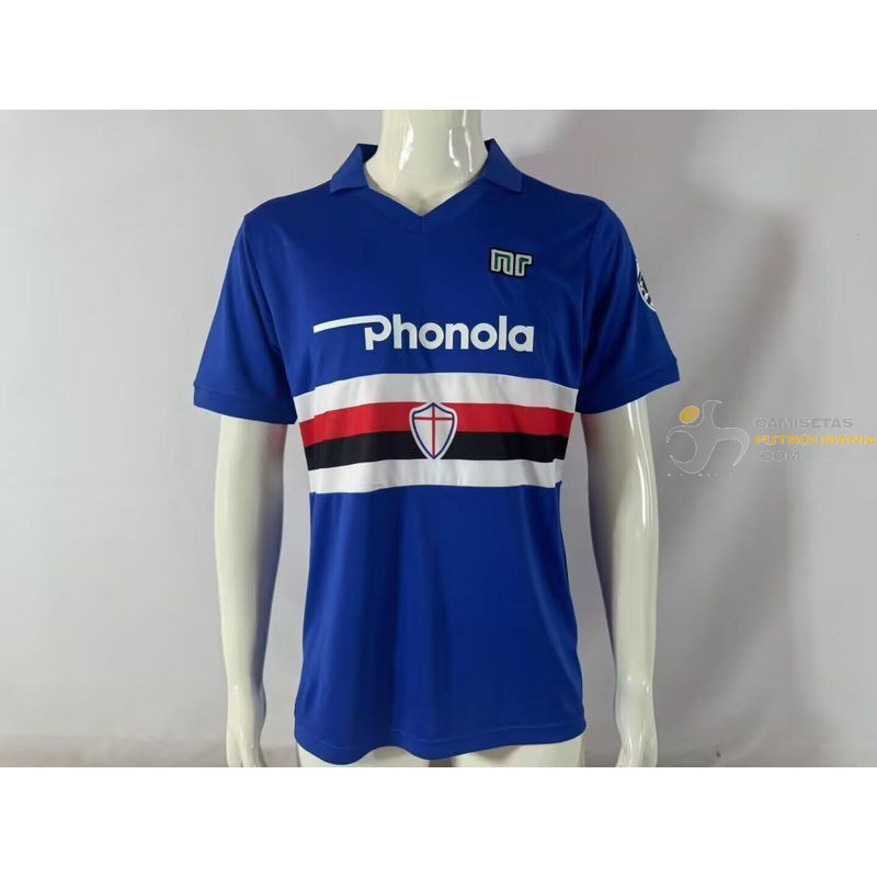 Camiseta Fútbol Sampdoria Primera Equipación Retro Clásica 1984-1988